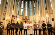 Mentri Agama, Yaqut berkunjung ke Katedral Jakarta