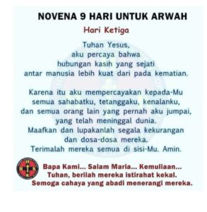 Novena bulan arwah
